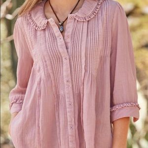 Cotton Mauve Sundance Top